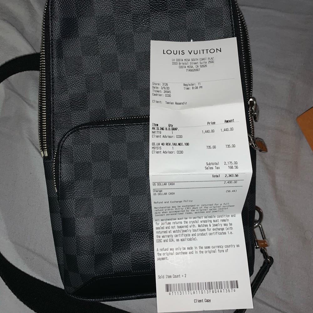 Louis Vuitton cross body bag